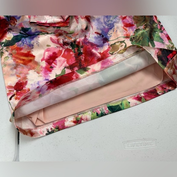 NWT Eliza J. Pleated Floral Drape Halter Sheath Dress - Picture 9 of 12